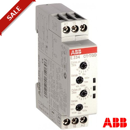 1SVR500160R0000 - E234CT-TGD 1SVR500160R0000 ABB CT-TGD.12 Time relay, pulse generator 1c/o, 24-240VAC 24-48VDC