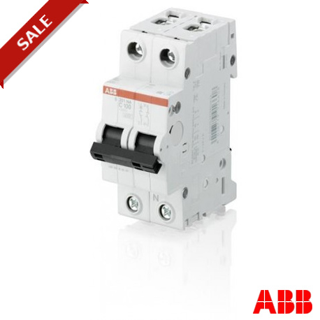 2CDS251103R0824 - S201-C100NA 2CDS251103R0824 ABB Miniature Circuit Breaker S200 80-100A 2P C 100 A