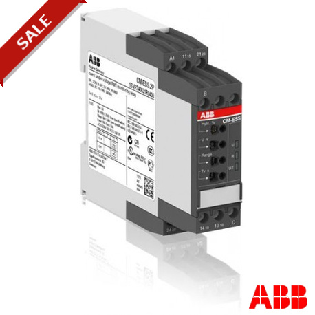 1SVR730830R0400 - CM-ESS.2S 1SVR730830R0400 ABB CM-ESS.2S Voltage monitoring relay 2c/o, B-C 3-600VRMS, 24-240VAC/DC