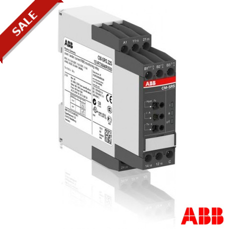 1SVR740840R0400 - CM-SRS.21P 1SVR740840R0400 ABB CM-SRS.21P Current monitoring relay 2c/o, B-C 3mA-1A RMS, 24-240VAC/DC