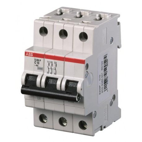 2CDS283001R0014 - S203P-C1 2CDS283001R0014 ABB Miniature Circuit Breaker S200P 3P C 1 A