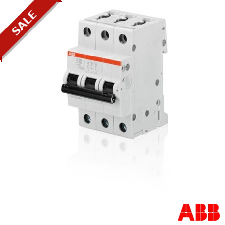 2CDS253001R0031 - S203-D3 2CDS253001R0031 ABB Miniature Circuit Breaker S200 3P D 3 A