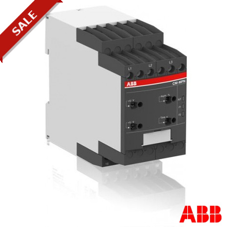 1SVR750487R8300 - CM-MPN.52S 1SVR750487R8300 ABB CM-MPN.52S Three-phase monitoring relay 2c/o, 0,0.1-30s, L1-L2-L3 3x350-580VAC