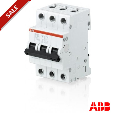 2CDS253001R0805 - S203-B80 2CDS253001R0805 ABB Miniature Circuit Breaker S200 80-100A 3P B 80 A