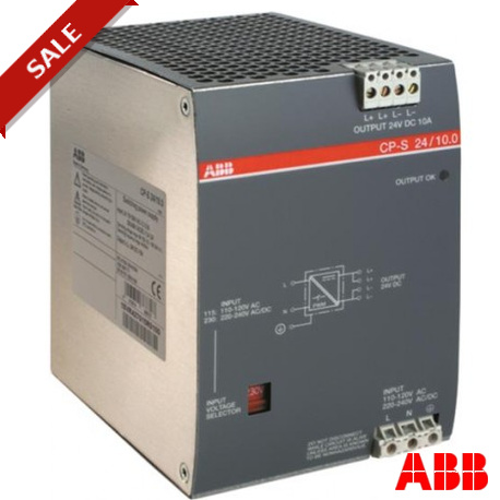 CP-S 24/10.0 - CP-S 24/10.0 1SVR427015R0100 ABB CP-S 24/10.0 Power supply In:110-130VAC/220-240VAC Out:DC 24V/10A