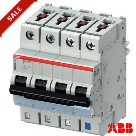 2CCS573103R8597 - S403M-K63NP 2CCS573103R8597 ABB S403M-K63NP Miniature Circuit Breaker 4 Poles NPK 63A 10000 ~230/400V
