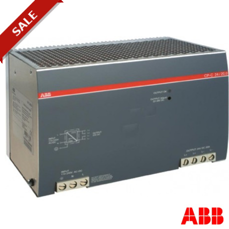 CP-C 24/20.0 - CP-C 24/20.0 1SVR427026R0000 ABB CP-C 24/20.0 Power supply In:110-240VAC/100-350VDC Out:DC 24V/20A