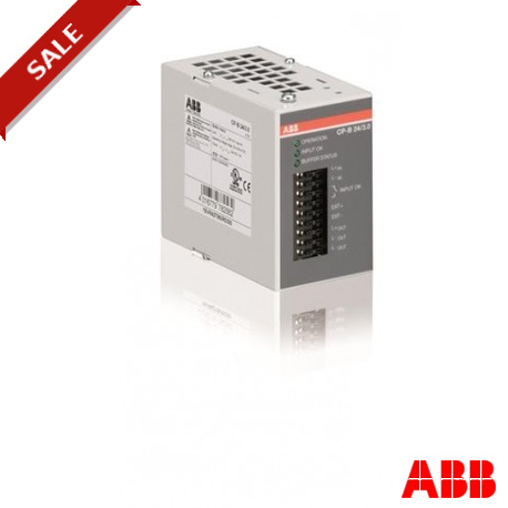 1SVR427060R0300 - CP-B 24/3.0 1SVR427060R0300 ABB CP-B 24/3.0 Buffer module 24 V / 3 A, energy storage 1000 Ws