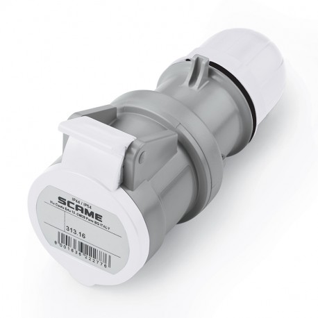 313.16433 - 313.16433 SCAME CONNECTOR 2P+E IP44 16A 12h TST 50V AC