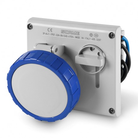 405.3275 - 405.3275 SCAME INTERLOCKED SOCKET 3P+N+E IP67 32A 9h