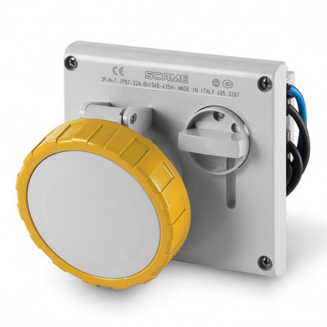 405.3279 - 405.3279 SCAME INTERLOCKED SOCKET 3P+N+E IP67 32A 4h