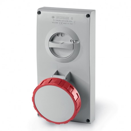 405.6386 - 405.6386 SCAME INTERLOCKED SOCKET 3P+E IP67 63A 6h