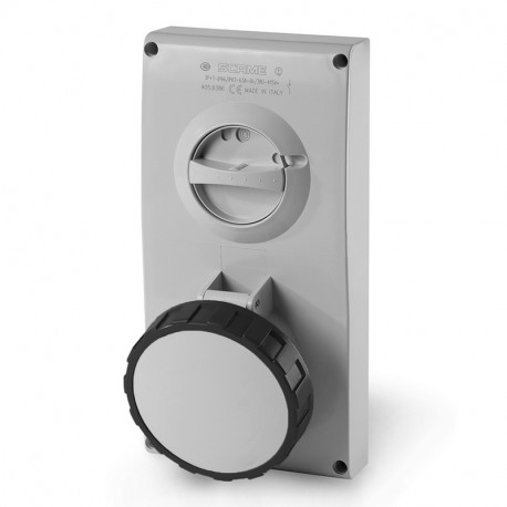 405.63867 - 405.63867 SCAME INTERLOCKED SOCKET 3P+E IP67 63A 5h