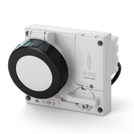 406.16866 - 406.16866 SCAME INTERLOCKED SOCKET 3P+E IP67 16A 7h