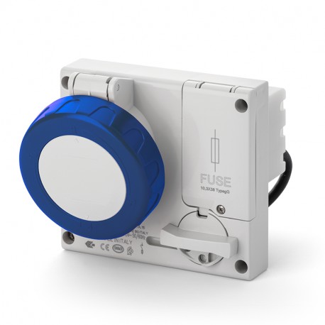 406.3275 - 406.3275 SCAME INTERLOCKED SOCKET 3P+N+E IP67 32A 9h