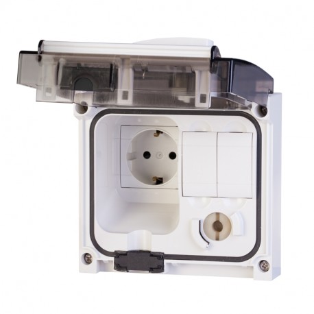 409.1407 - 409.1407 SCAME DOMESTIC INTERLOCKED SOCKET 2P+E IP56