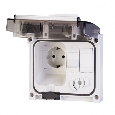 409.2429 - 409.2429 SCAME DOMESTIC INTERLOCKED SOCKET 2P+E IP56