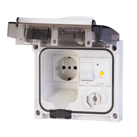 409.3404 - 409.3404 SCAME DOMESTIC INTERLOCKED SOCKET 2P+E IP56