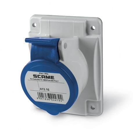 413.1665 - 413.1665 SCAME SOCKET OUTLET 3P+N+E IP44 16A 9h