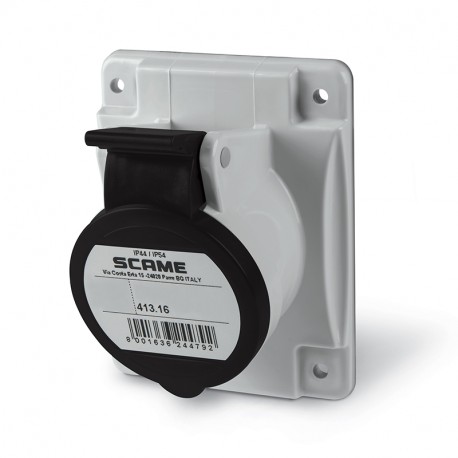 413.16677 - 413.16677 SCAME SOCKET OUTLET 3P+N+E IP44 16A 5h