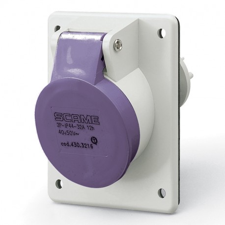 430.3219 - 430.3219 SCAME SOCKET OUTLET 3P IP44 32A 20-25V AC 50Hz