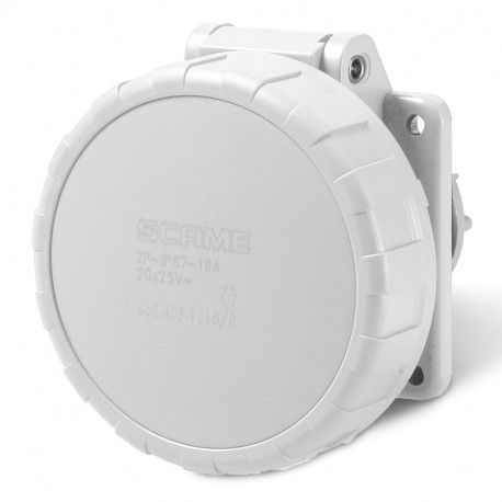 435.3217/R - 435.3217/R SCAME SOCKET OUTLET 2P IP67 32A 10h 20-25V