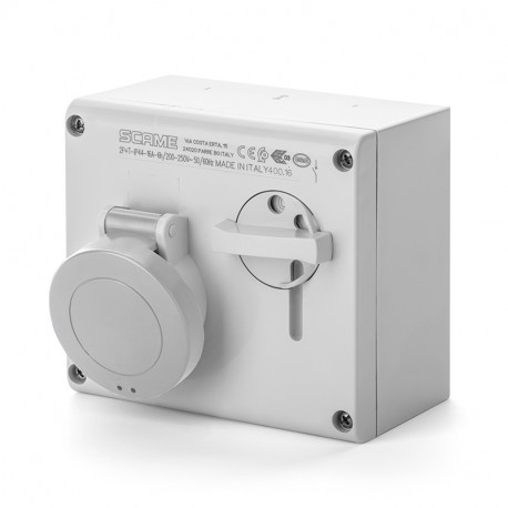 500.16834 - 500.16834 SCAME INTERLOCKED SOCKET 2P+E IP44 16A 3h