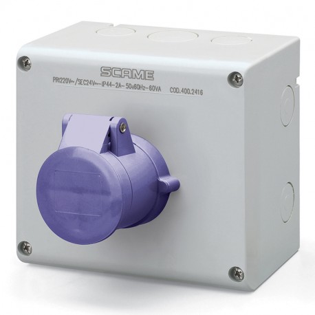 500.2620 - 500.2620 SCAME INTERLOCKED SOCKET 2P IP44 32A 20-25V AC