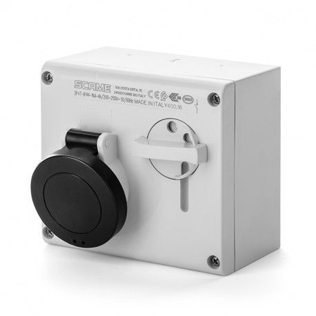 500.32836 - 500.32836 SCAME INTERLOCKED SOCKET 2P+E IP44 32A 7h