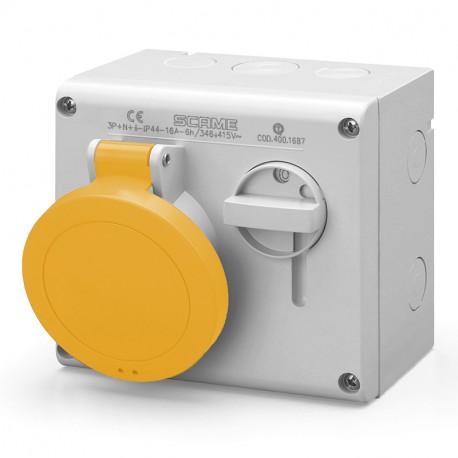 500.M3279 - 500.M3279 SCAME INTERLOCKED SOCKET 3P+N+E IP44 32A 4h