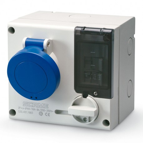 501.M3274 - 501.M3274 SCAME INTERLOCKED SOCKET 3P+E IP44 32A 9h