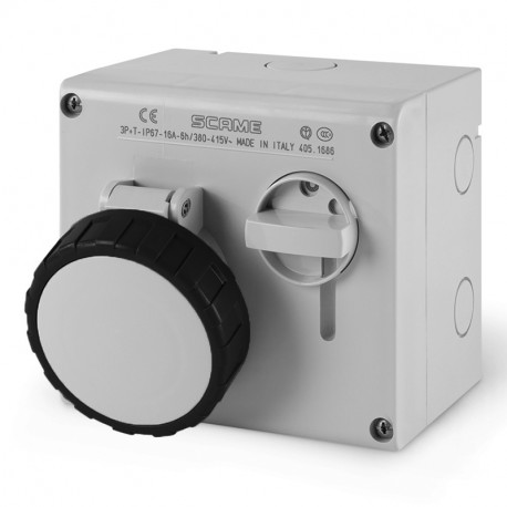505.M16866 - 505.M16866 SCAME INTERLOCKED SOCKET 3P+E IP67 16A 7h