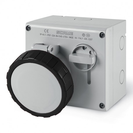 505.M32877 - 505.M32877 SCAME INTERLOCKED SOCKET 3P+N+E IP67 32A 5h