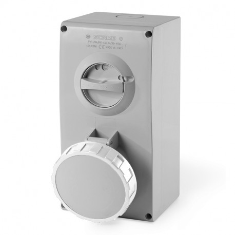 505.M63833 - 505.M63833 SCAME INTERLOCKED SOCKET 2P+E IP67 63A 7h