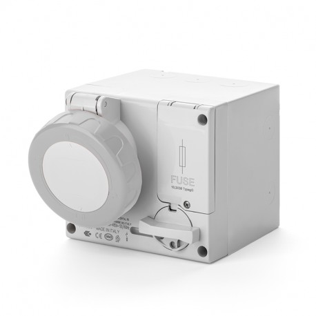 506.16833 - 506.16833 SCAME INTERLOCKED SOCKET 2P+E IP67 16A 12h