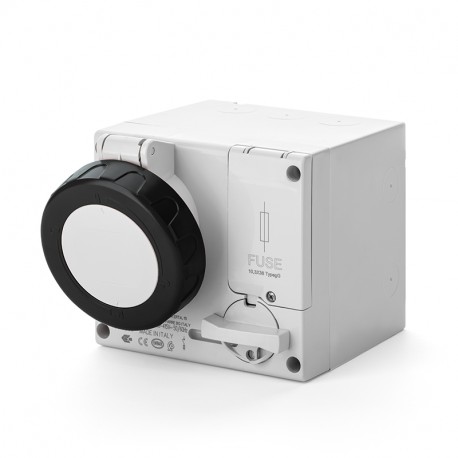 506.16836 - 506.16836 SCAME INTERLOCKED SOCKET 2P+E IP67 16A 7h