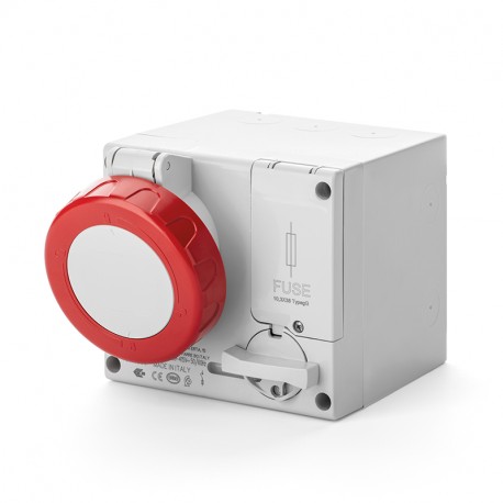 506.16864 - 506.16864 SCAME INTERLOCKED SOCKET 3P+E IP67 16A 3h