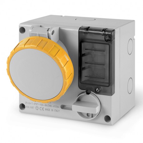 506.M1679 - 506.M1679 SCAME INTERLOCKED SOCKET 3P+N+E IP67 16A 4h