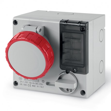 506.M16865 - 506.M16865 SCAME INTERLOCKED SOCKET 3P+E IP67 16A 11h