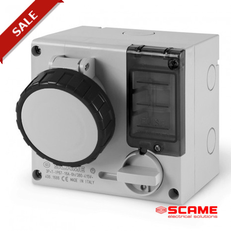 506.M16867 - 506.M16867 SCAME INTERLOCKED SOCKET 3P+E IP67 16A 5h