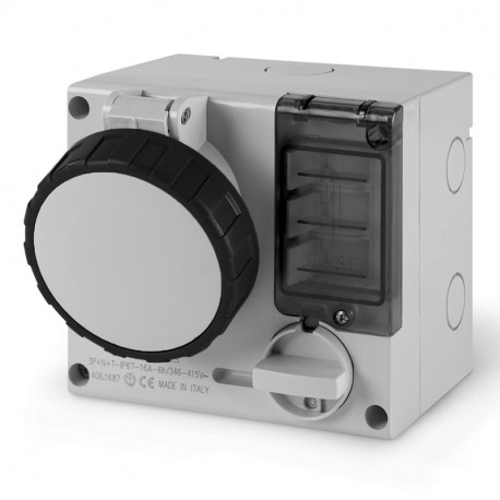 506.M16877 - 506.M16877 SCAME INTERLOCKED SOCKET 3P+N+E IP67 16A 5h
