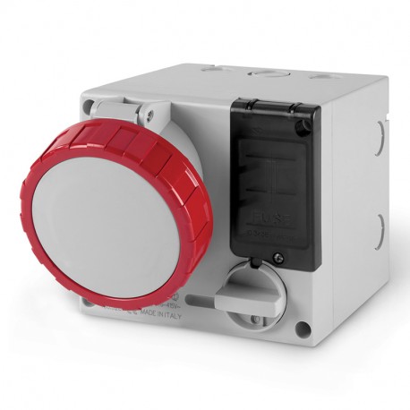 506.M3287 - 506.M3287 SCAME INTERLOCKED SOCKET 3P+N+E IP67 32A 6h