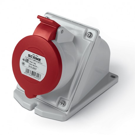 512.3257 - 512.3257 SCAME EUREKA SURF.M.SOC. ANGLED BOX 3P+N+E 32A