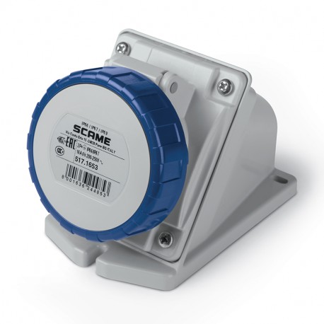 517.1653 - 517.1653 SCAME SOCKET OUTLET 2P+E IP67 16A 6h 200-250V