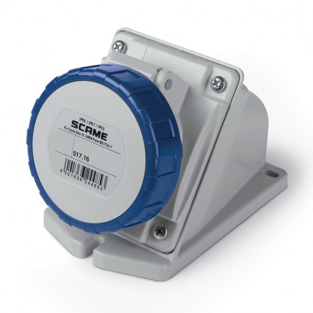 517.1654 - 517.1654 SCAME SOCKET OUTLET 3P+E IP67 16A 9h 200-250V