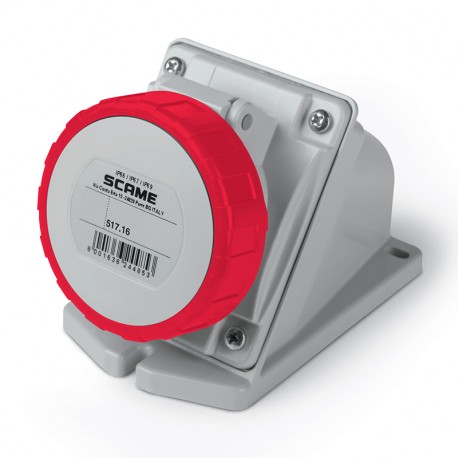 517.1656 - 517.1656 SCAME SOCKET OUTLET 3P+E IP67 16A 6h 380-415V