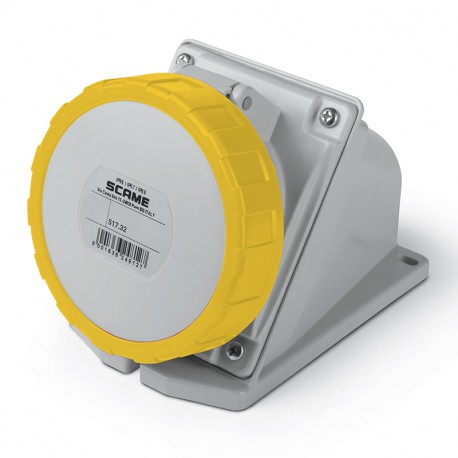 517.3251 - 517.3251 SCAME SOCKET OUTLET 3P+E IP67 32A 4h 100-130V