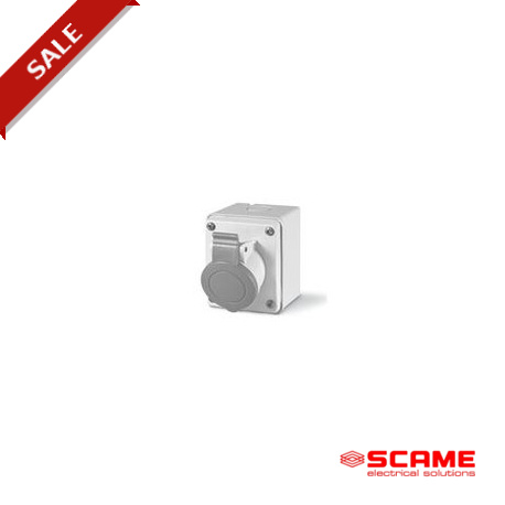 522.M16532 - 522.M16532 SCAME SOCKET OUTLET 2P+E IP44 16A 2h 50V AC