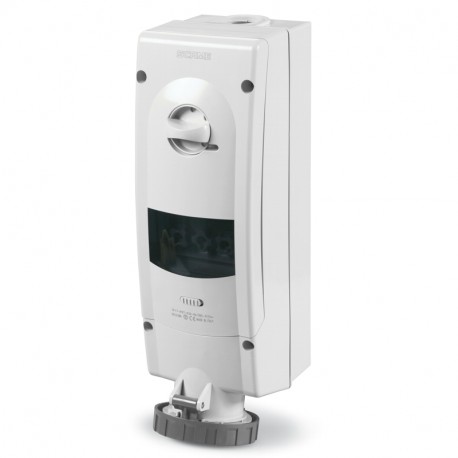 563.63838 - 563.63838 SCAME INTERLOCKED SOCKET 2P+E IP67 63A 8h