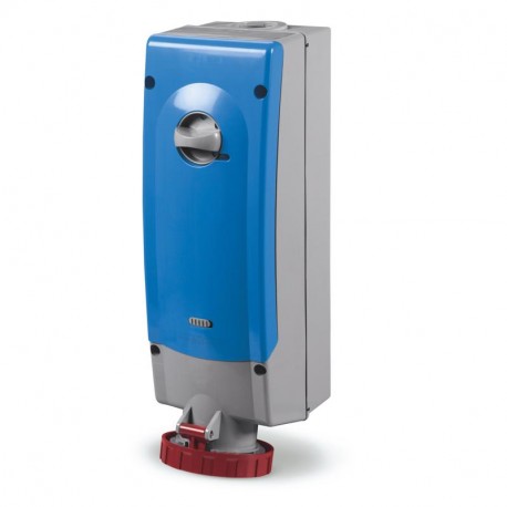 564.6374 - 564.6374 SCAME INTERLOCKED SOCKET 3P+E IP67 63A 9h